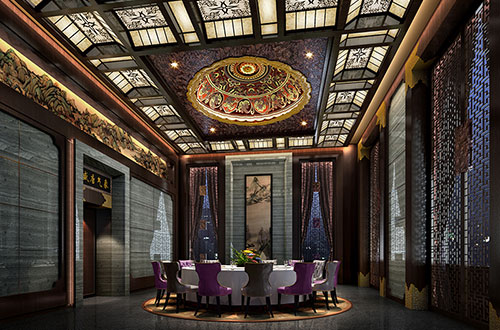 紫云低调奢华的新中式酒店设计效果图